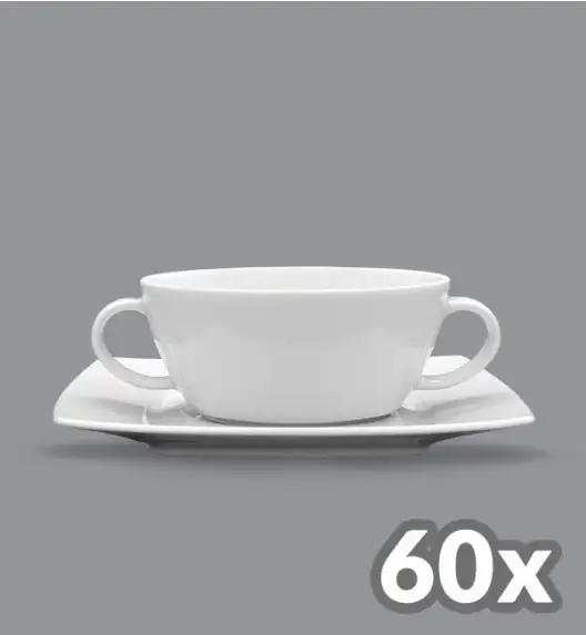 LUBIANA VICTORIA 60 x Bulionówka 300 ml + spodek 