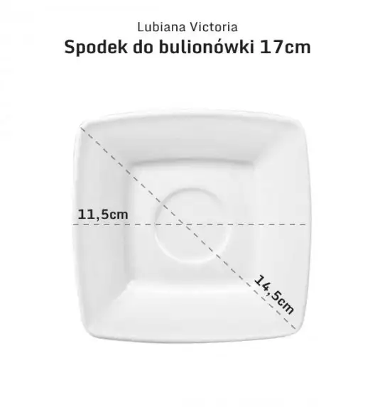 LUBIANA VICTORIA 60 x Bulionówka 300 ml + spodek 