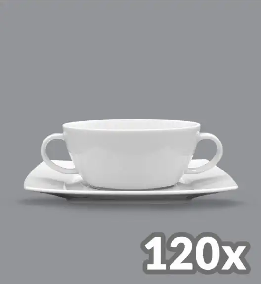 LUBIANA VICTORIA 120 x Bulionówka 300 ml + spodek 