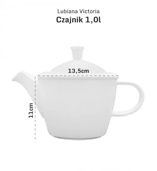LUBIANA VICTORIA 30 x Czajnik 1 l + pokrywka