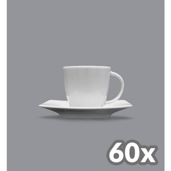 LUBIANA VICTORIA 60 x Filiżanka espresso 90 ml + spodek / porcelana