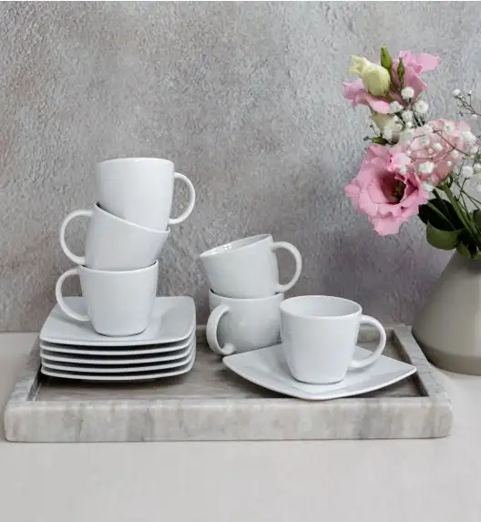 LUBIANA VICTORIA 60 x Filiżanka espresso 90 ml + spodek / porcelana