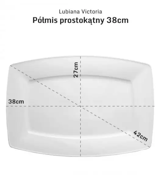 LUBIANA VICTORIA 30 x Półmis / półmisek duży 38 cm
