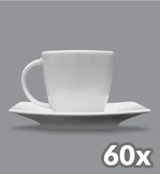 LUBIANA VICTORIA 60 x Filiżanka 250 ml + spodek / porcelana