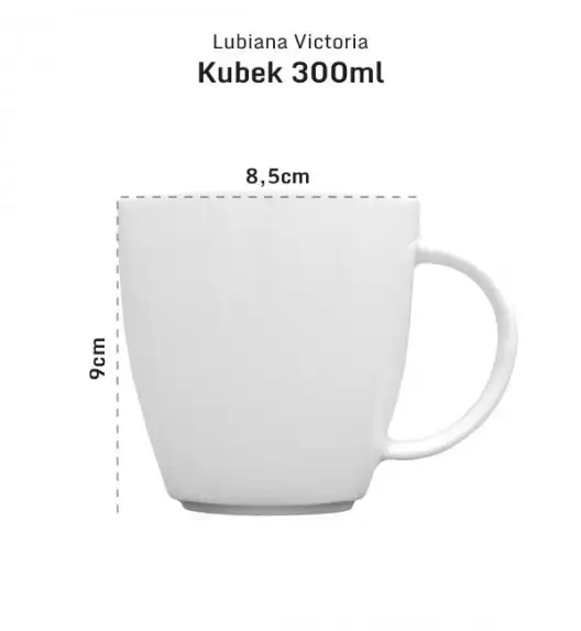 LUBIANA VICTORIA 120 x Kubek 300 ml 