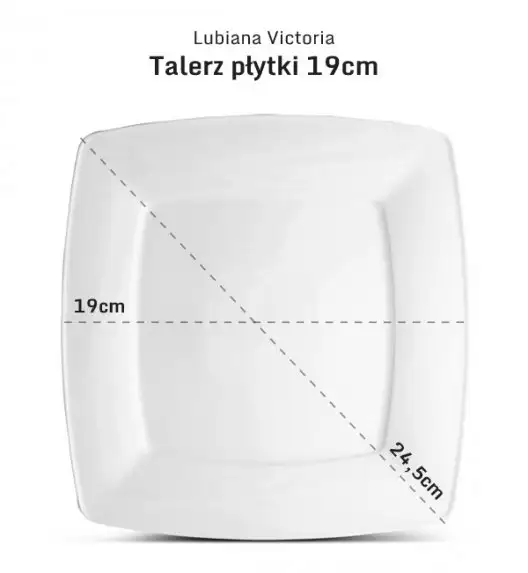 LUBIANA VICTORIA 120 x Talerz deserowy 19 cm 