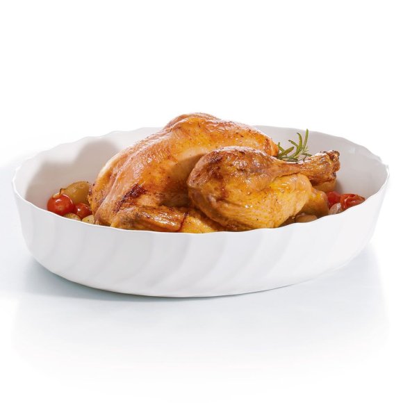 LUMINARC TRIANON Brytfanna / naczynie do zapiekania 36 x 29 cm / szkło