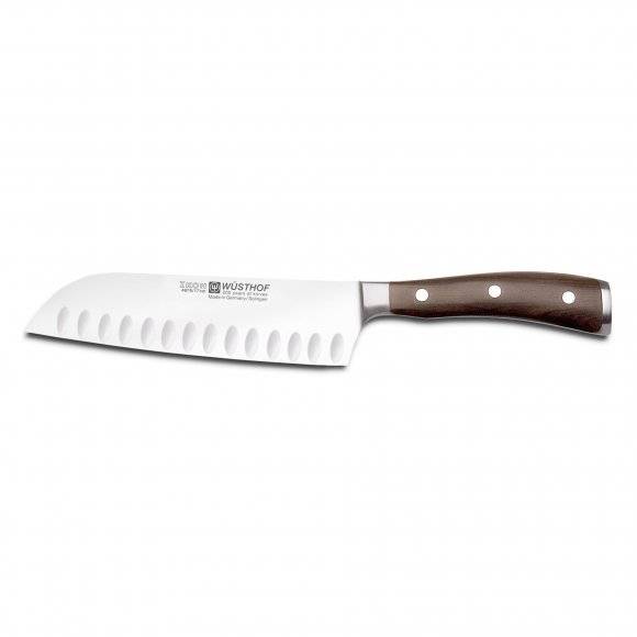 WÜSTHOF IKON Nóż santoku 17 cm / stal kuta