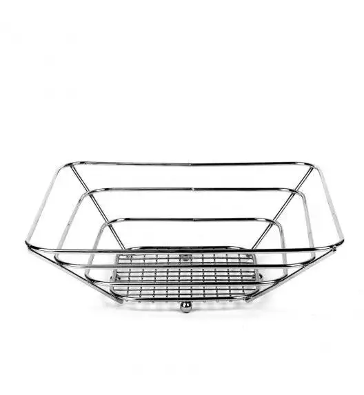 TADAR Koszyk na owoce 24 cm / kwadratowy / metal