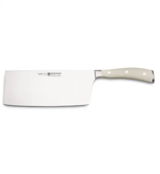 WÜSTHOF CLASSIC IKON CREME Nóż chińskiego szefa kuchni 18 cm / stal kuta