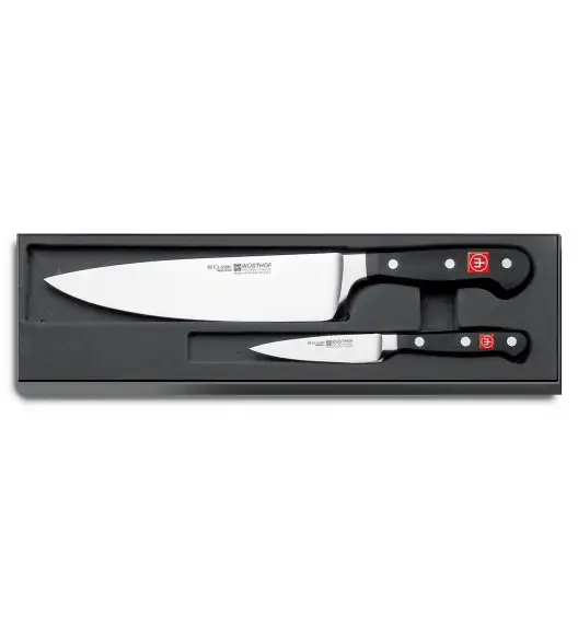 WÜSTHOF CLASSIC Zestaw noży w pudełku / 2 elementy / stal kuta