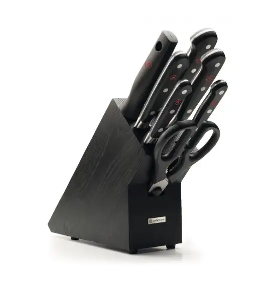WÜSTHOF CLASSIC Zestaw noży w bloku / 8 elementów / stal kuta