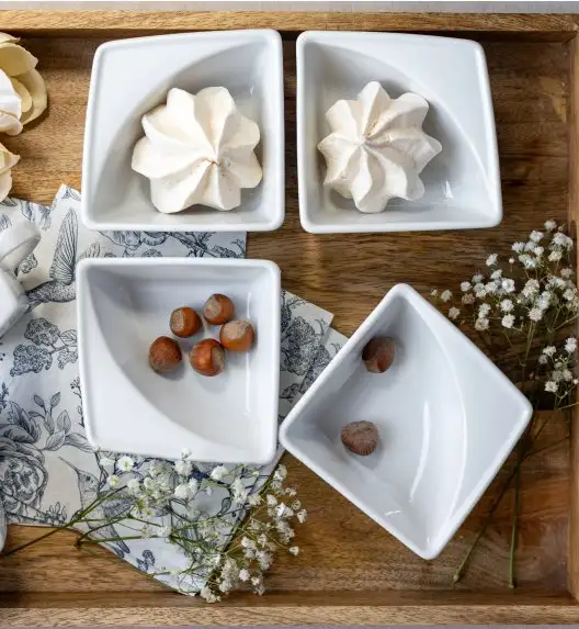 LUBIANA VICTORIA Komplet 8 dodatków serwingowych / porcelana