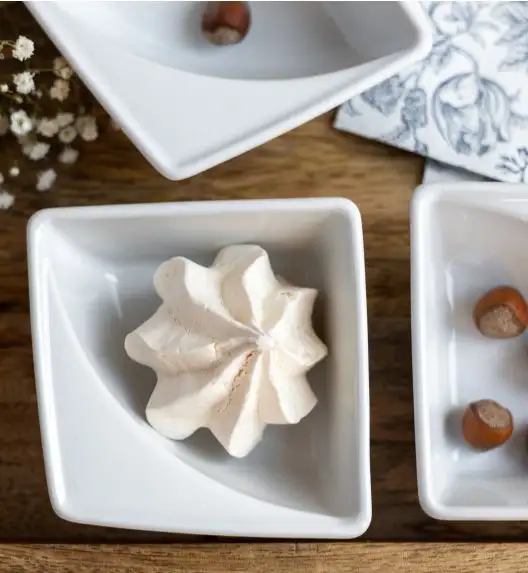 LUBIANA VICTORIA Komplet 8 dodatków serwingowych / porcelana