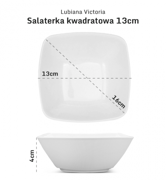 LUBIANA VICTORIA 6 x Salaterka 13 cm 