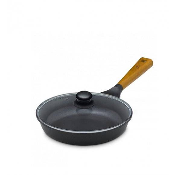 GERLACH NATUR EVO Patelnia 24 cm z powłoką ceramiczną ILAG® Non-Stick + pokrywka 24 cm