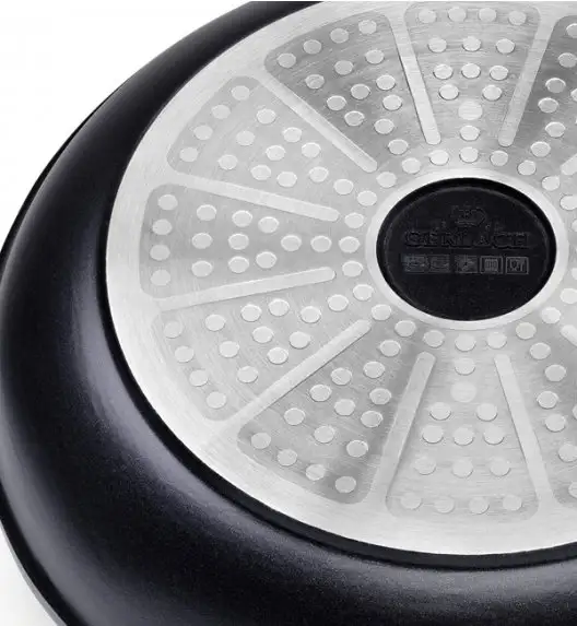 GERLACH NATUR EVO Patelnia 28 cm z powłoką ceramiczną ILAG® Non-Stick + pokrywka 28 cm