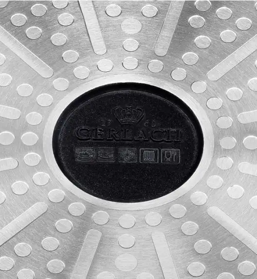 GERLACH NATUR EVO Patelnia 28 cm z powłoką ceramiczną ILAG® Non-Stick + pokrywka 28 cm