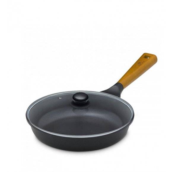 GERLACH NATUR EVO Patelnia 28 cm z powłoką ceramiczną ILAG® Non-Stick + pokrywka 28 cm