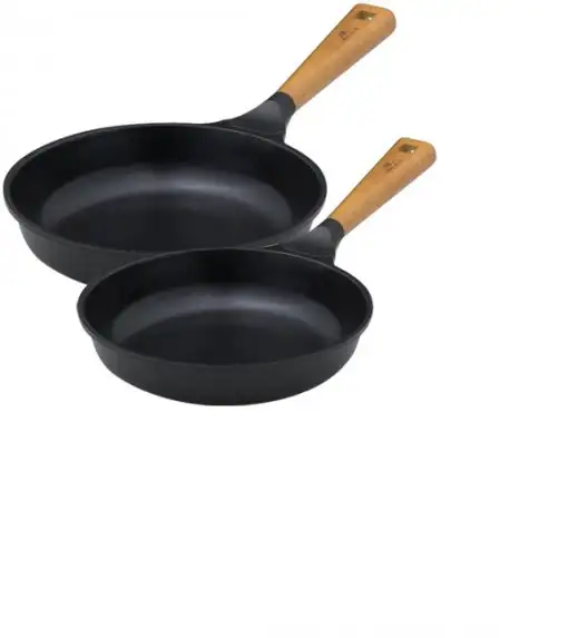 GERLACH NATUR Komplet patelni z powłoką ceramiczną ILAG® Non-Stick / 24, 28 cm + pokrywki 24, 28 cm
