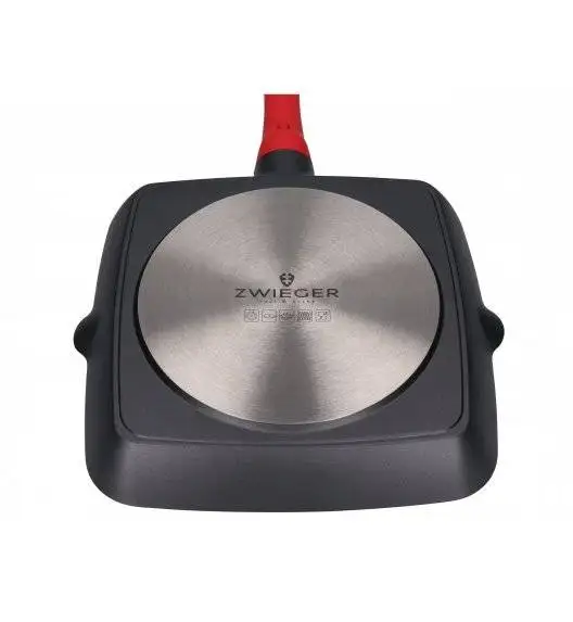 ZWIEGER OBSIDIAN Patelnia grillowa 28 cm GREBLON non- stick