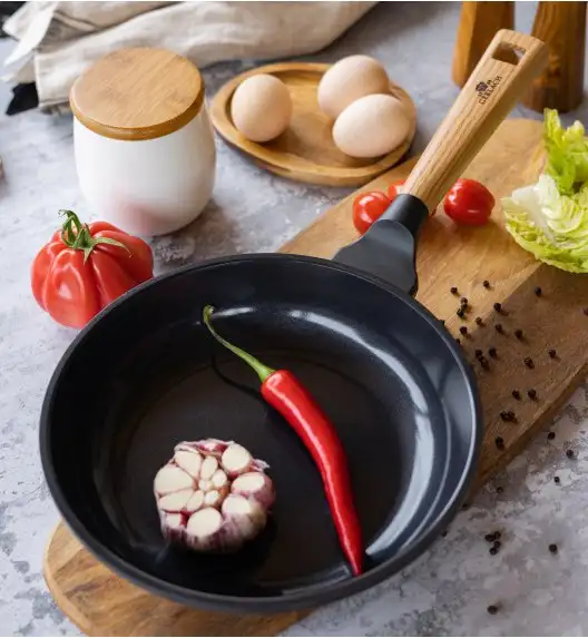 GERLACH NATUR EVO Patelnia 20 cm z powłoką ceramiczną ILAG® Non-Stick + pokrywka 20 cm