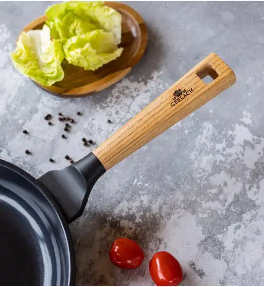 GERLACH NATUR EVO Patelnia 20 cm z powłoką ceramiczną ILAG® Non-Stick + pokrywka 20 cm