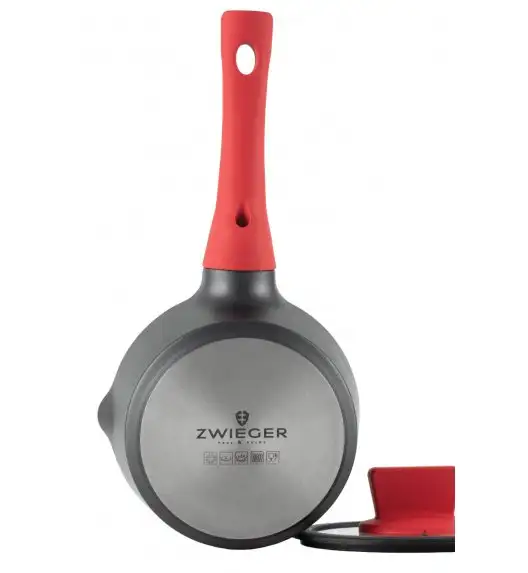 ZWIEGER OBSIDIAN Komplet garnków z pokrywkami 6 el + patelnie Zwieger Obsidian 20, 28 cm