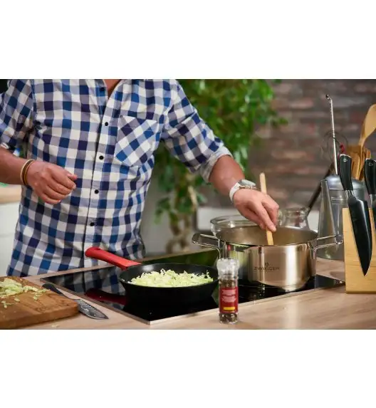 ZWIEGER OBSIDIAN Komplet garnków z pokrywkami 6 el + patelnie Zwieger Obsidian 20, 28 cm