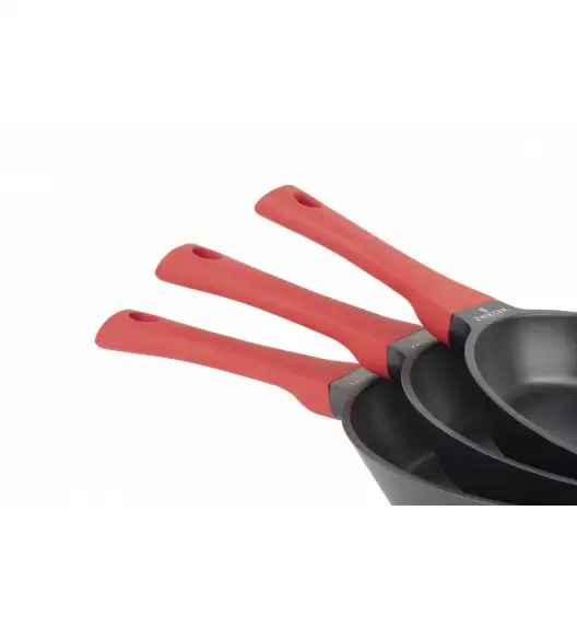 ZWIEGER OBSIDIAN Komplet garnków z pokrywkami 6 el + patelnie Zwieger Obsidian 24, 28 cm 