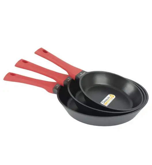 ZWIEGER OBSIDIAN Komplet garnków z pokrywkami 6 el + patelnie Zwieger Obsidian 24, 28 cm 