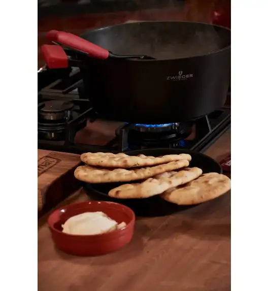 ZWIEGER OBSIDIAN Komplet garnków z pokrywkami 6 el + patelnie Zwieger Obsidian 24, 28 cm 