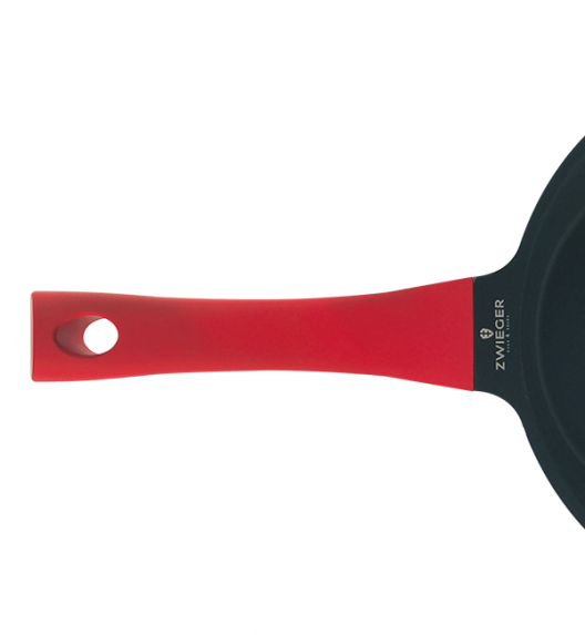 ZWIEGER OBSIDIAN Komplet patelni 20, 24, 28 cm + pokrywki TADAR / powłoka GREBLON non-stick