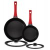 ZWIEGER OBSIDIAN Komplet patelni 20, 28 cm + pokrywki TADAR / powłoka GREBLON non- stick