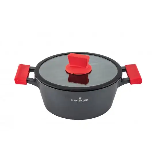 ZWIEGER OBSIDIAN Komplet garnków z pokrywkami 3 L, 5 L / GREBLON C3+