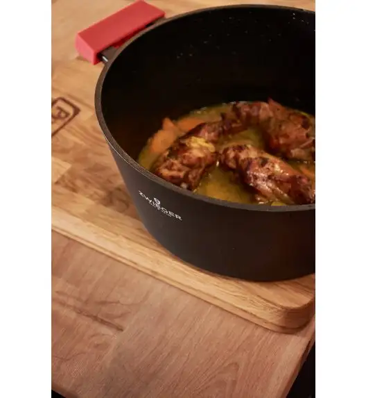 ZWIEGER OBSIDIAN Komplet garnków z pokrywkami 3 L, 5 L / GREBLON C3+