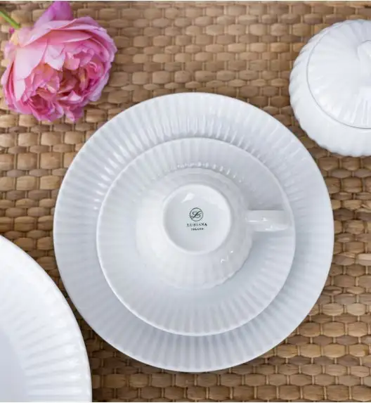 LUBIANA DAISY Serwis obiadowo - kawowy 18 osób / 90 elementów