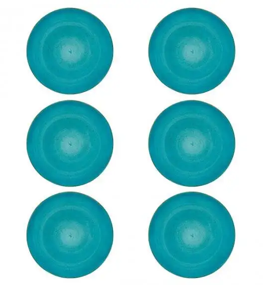 LUBIANA BOSS 6630L Komplet Talerze obiadowe 27 cm / 6 os / 6 el / morski / porcelana ręcznie malowana