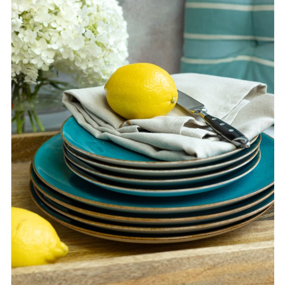 LUBIANA BOSS 6630L Serwis obiadowy 72 el / 24 osoby / morski / porcelana ręcznie malowana