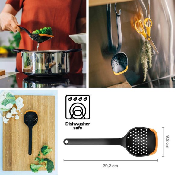 FISKARS FUNCTIONAL FORM 1027302 Łyżka cedzakowa 30 cm / tworzywo sztuczne