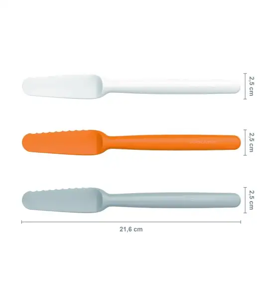 FISKARS FUNCTIONAL FORM 1016121 Zestaw 3 noży do smarowania / tworzywo sztuczne