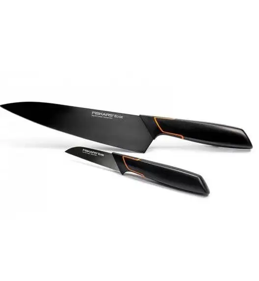 FISKARS EDGE FSEL7 Komplet 5 noży kuchennych + ostrzałka Fiskars Edge / japońska stal nierdzewna 