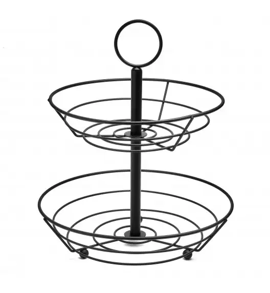 TADAR ASTORIA Dwupoziomowy koszyk na owoce 30,5 x 26 cm / metal