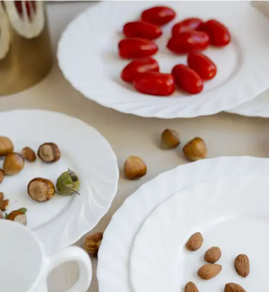 LUMINARC TRIANON Komplet obiadowy 54 el dla 18 os / szkło hartowane 