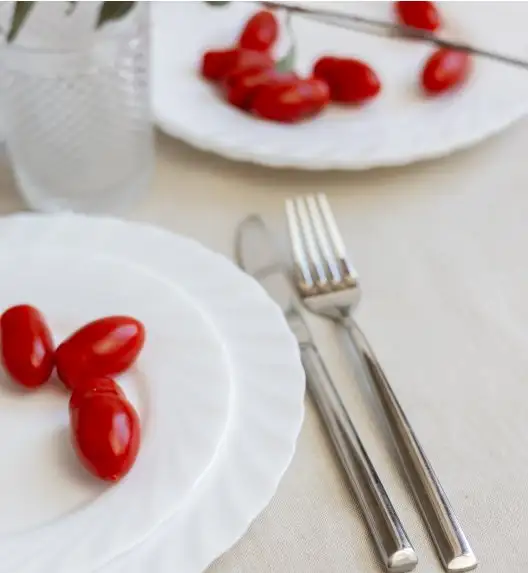 LUMINARC TRIANON Komplet obiadowy 54 el dla 18 os / szkło hartowane 