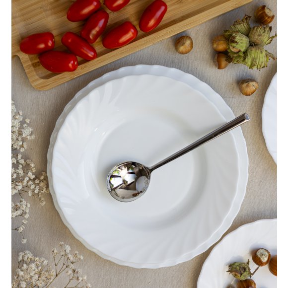 LUMINARC TRIANON Komplet obiadowy 54 el dla 18 os / szkło hartowane 