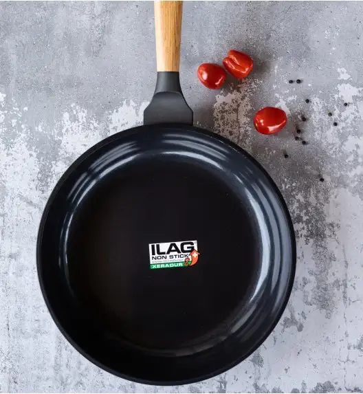 GERLACH NATUR EVO Komplet patelni z powłoką ceramiczną ILAG® Non-Stick / 20, 24, 28 cm