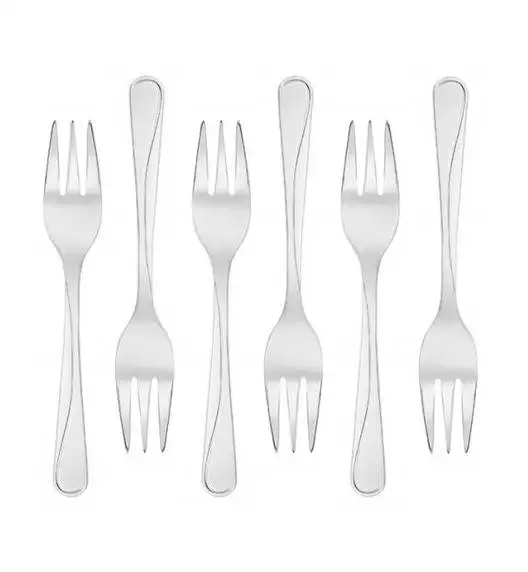 Gerlach Mango Sztućce Komplet 6 x Widelczyk do ciasta LUZ / połysk