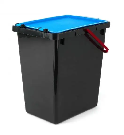 TADAR Kosz z pokrywą do segregacji odpadów / niebieski / 11 L / tworzywo sztuczne