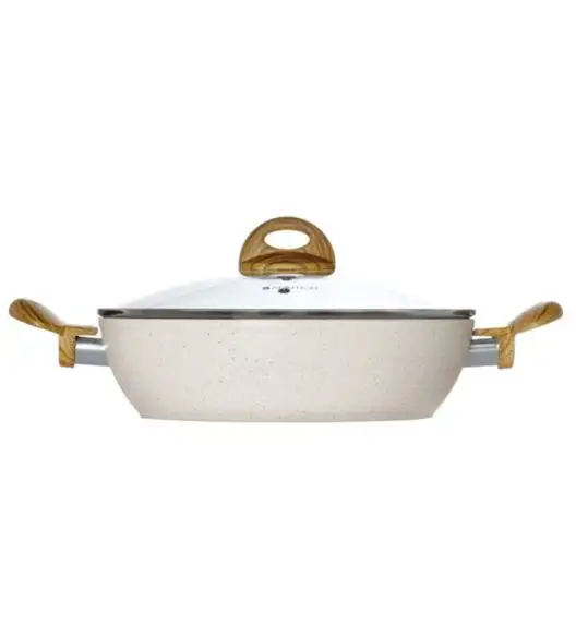 AMBITION NATURE Komplet patelni z powłoką nieprzywierającą Ø20+24+28 cm + patelnia głęboka 28 cm